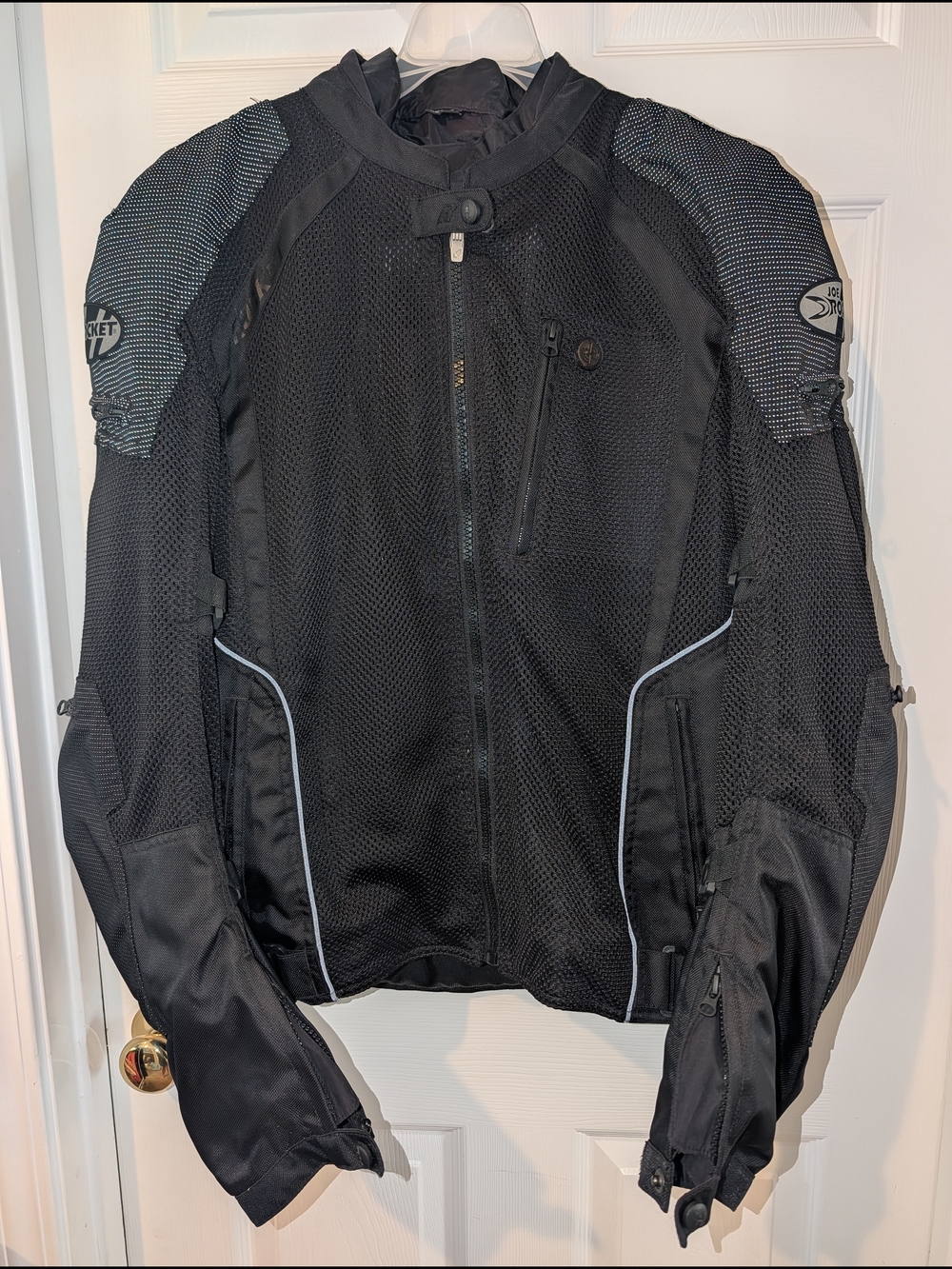 Joe Rocket Black Armoured Motorcycle Jacket - Men's Ventilated Riding Jacket